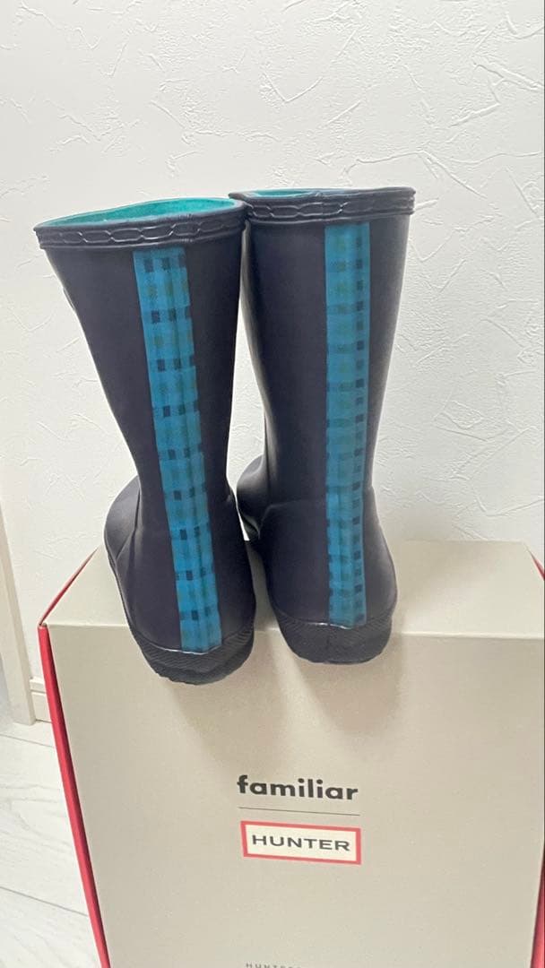 専用　　【HUNTER familiar】 ネイビー 長靴&星ヘアクリップ