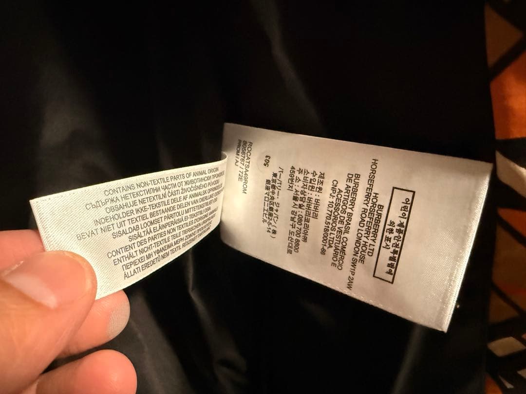 BURBERRY グラフィックプリント ナイロンジャケット XS