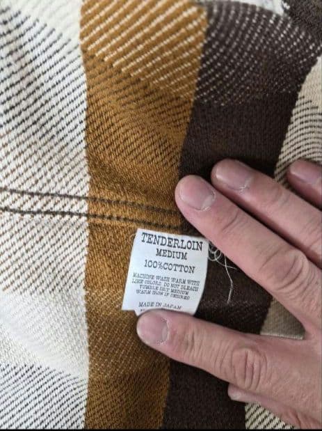 s*a様 TENDERLOIN チェック柄ネルシャツ