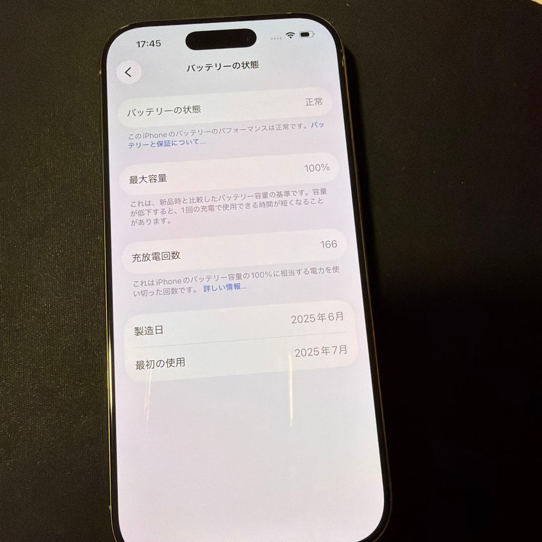 Apple iPhone 16 Pro シルバー 本体　箱は17pro