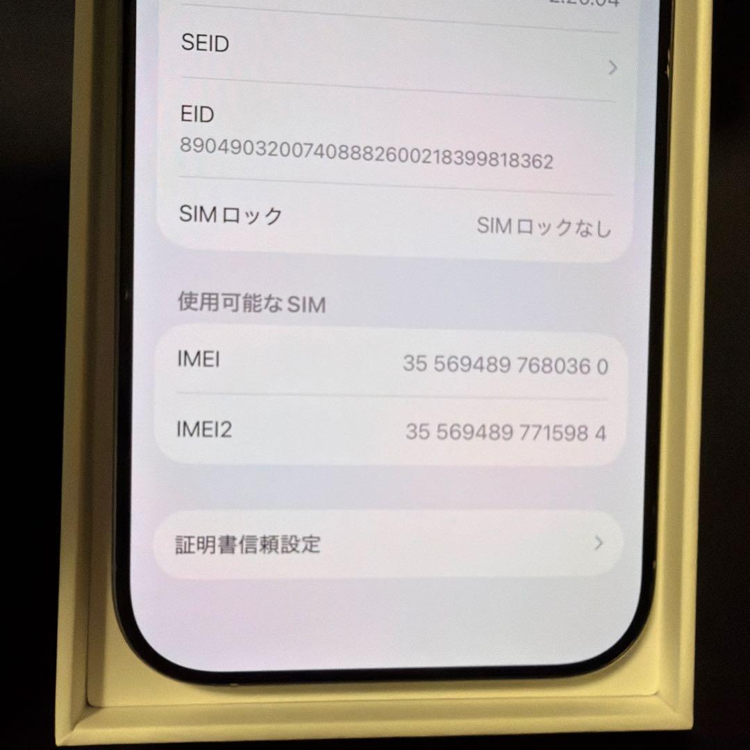 Apple iPhone 16 Pro シルバー 本体　箱は17pro
