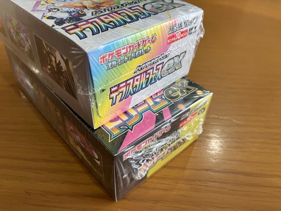 ポケモンカードMEGAドリームex テラスタルフェスex 各1box