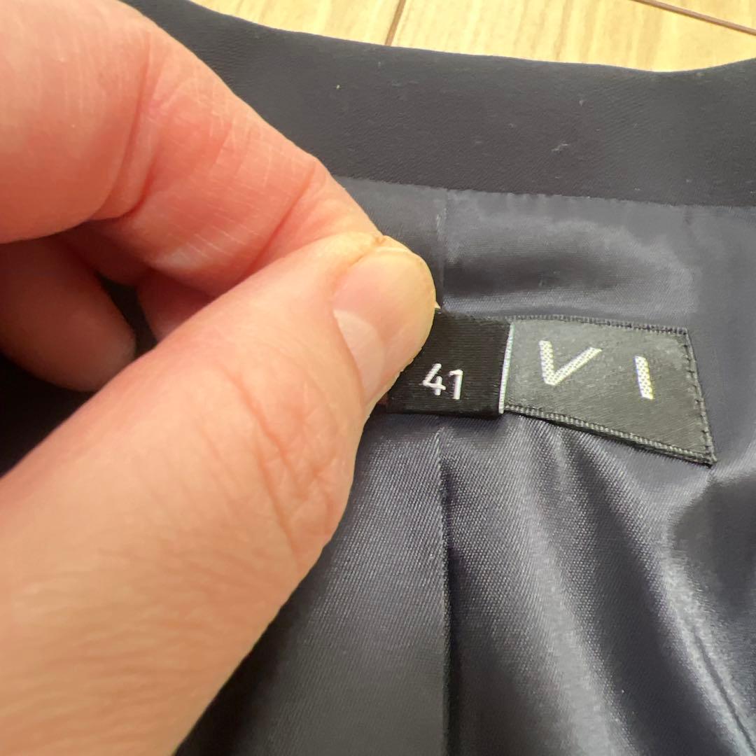 INDIVI パンツ スーツ セットアップ 41 XL ウエストゴム　卒園入学