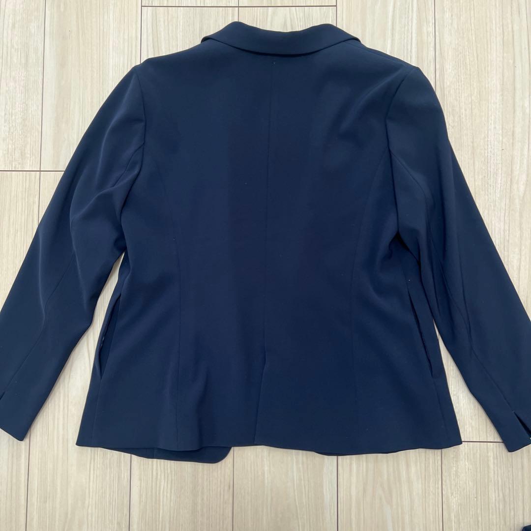 INDIVI パンツ スーツ セットアップ 41 XL ウエストゴム　卒園入学