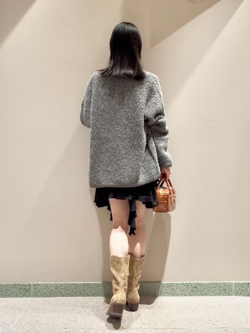 美品♡ ファーライクミドルニットジャケット