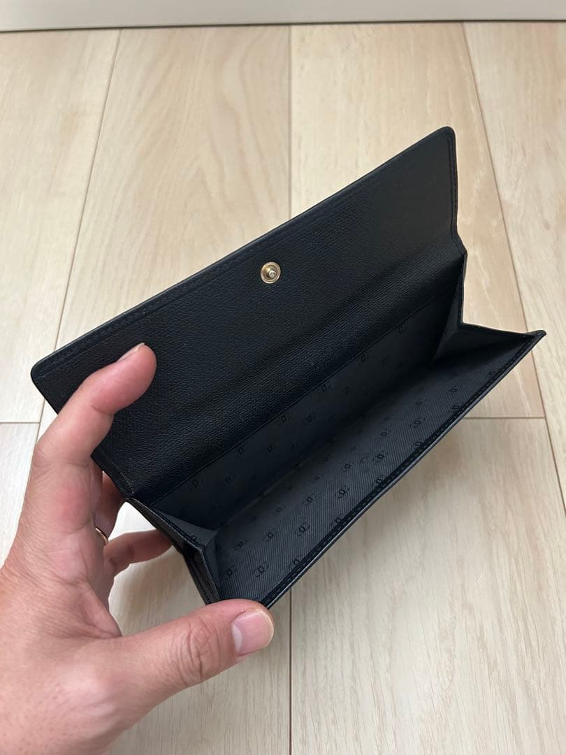 CHANEL 長財布 ブラック レザー