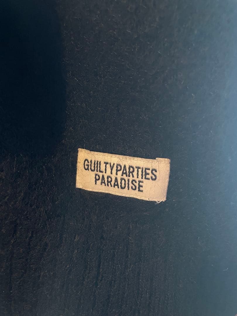 ワコマリア モヘア 厚手ニット・セーター　ブラック