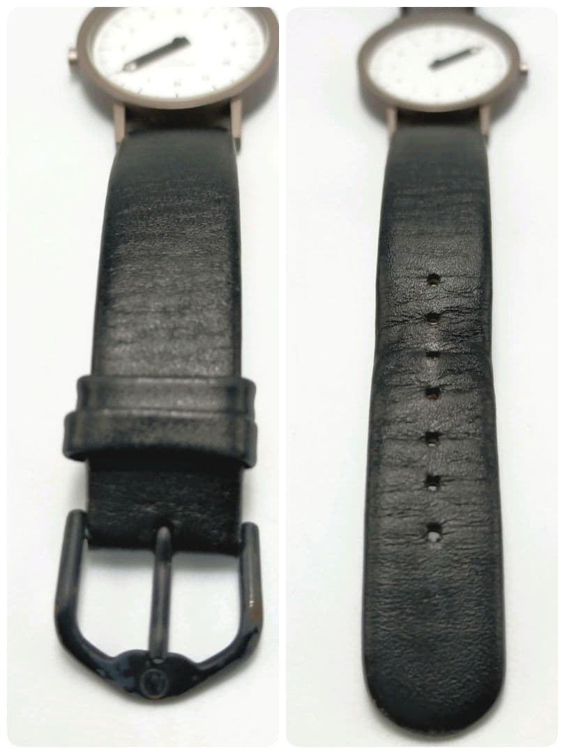 【激レア一本針】モンディーン真鍮ケース｜純正レザー｜電池交換済｜24H発送