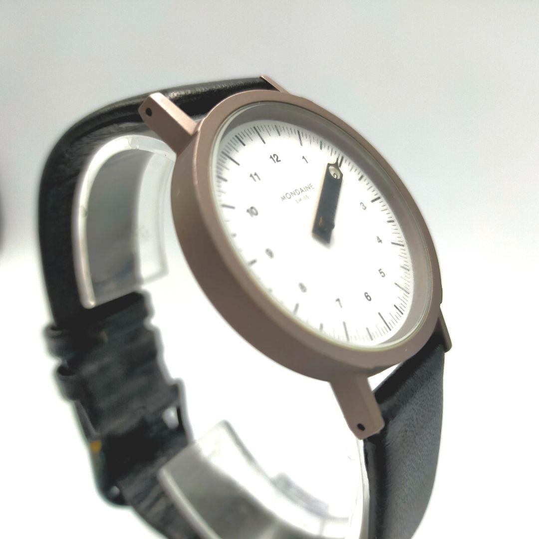 【激レア一本針】モンディーン真鍮ケース｜純正レザー｜電池交換済｜24H発送