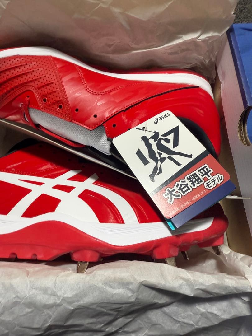 【新品】 asics 大谷翔平 スパイク 野球 金具 投手 限定 金具 シューズ