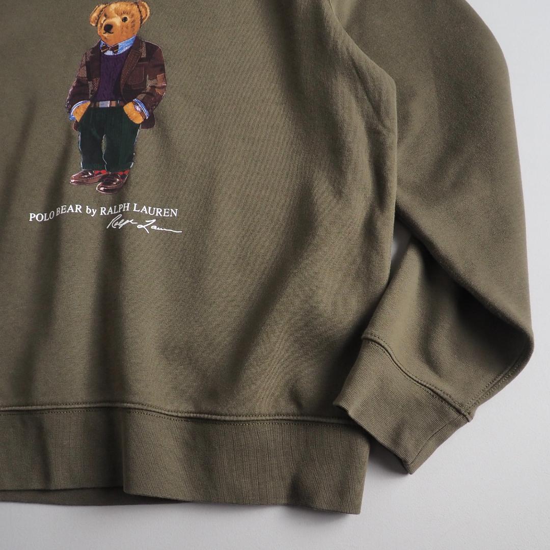 ラルフローレン　スウェット　トレーナー　カーキ　ポロベア　美品