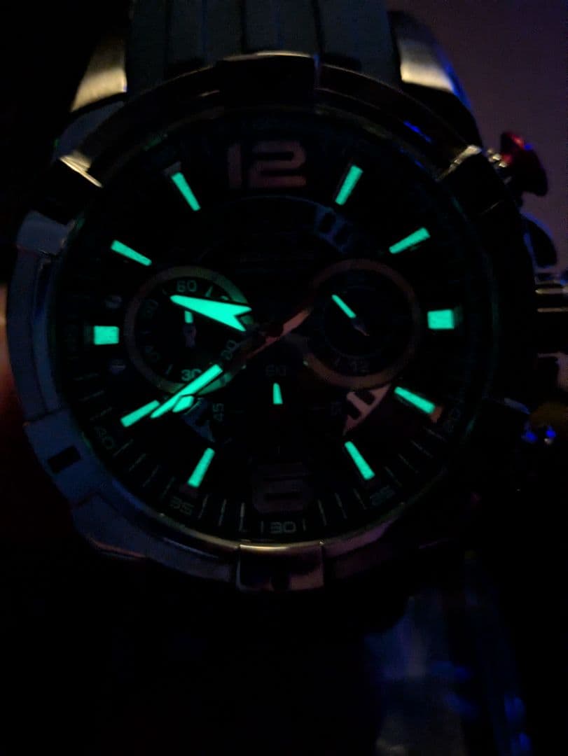 保管品未使用新品！！テクノス、クロノグラフ付属品完備！！