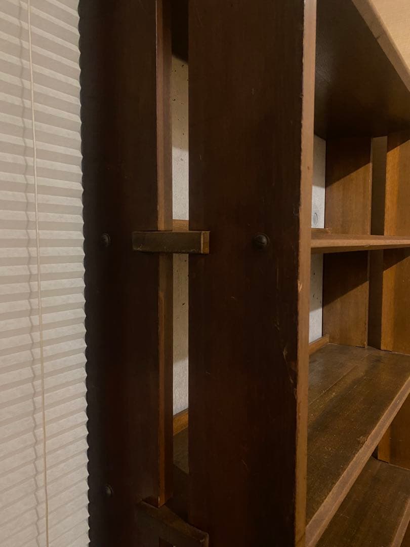 レトロ　アンティーク　ヴィンテージ　古道具　古家具　本棚　食器棚　ブックシェルフ