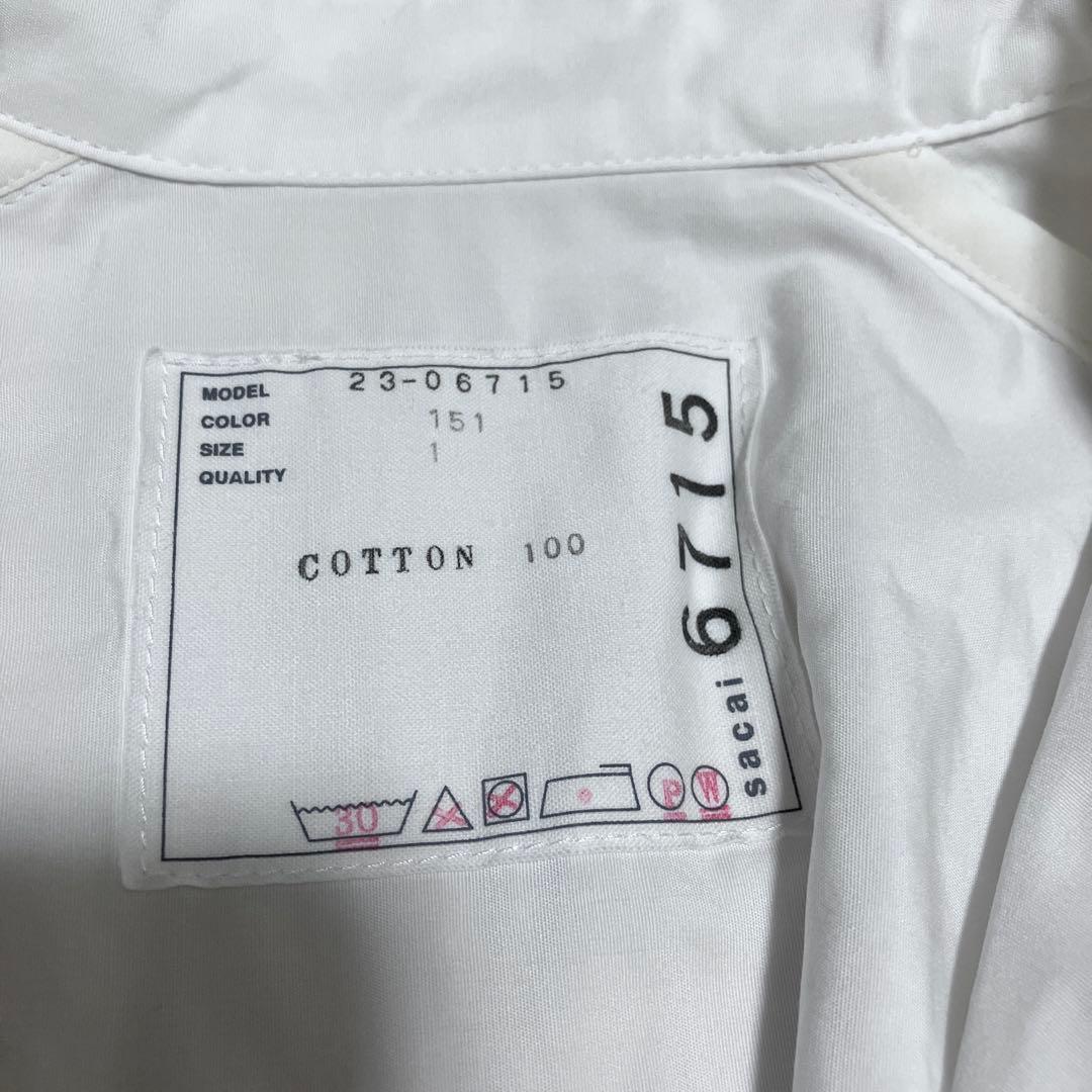 sacai THOMAS MASONコットンポプリンシャツ　ホワイト　23SS
