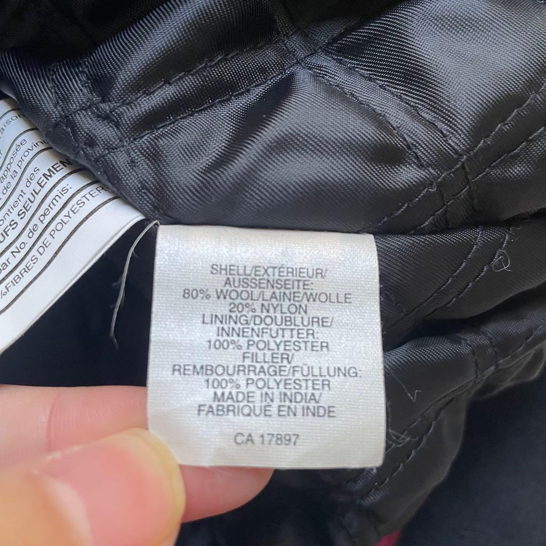 GAP オールドギャップ 中綿キルティング フルジップウールジャケット 短丈