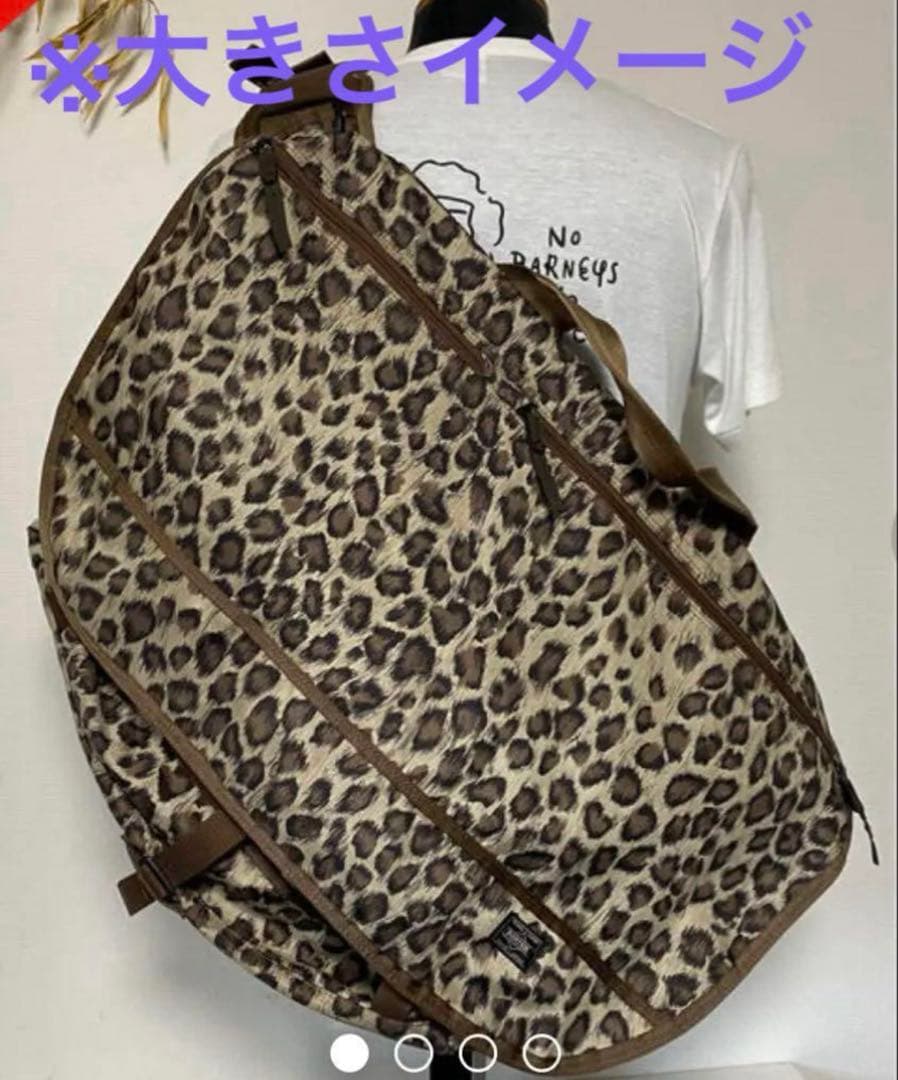 【極美品】ヘッドポーターメッセンジャーバッグ　レオパード柄