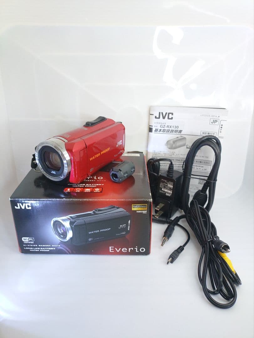 【美品】JVC Everio GZ-RX130-R 動作確認済