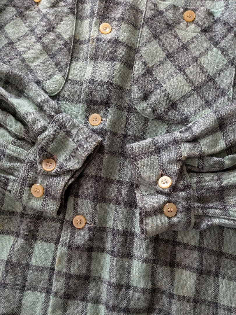 トップス Vintage 50's CAMPUS open collar shirt