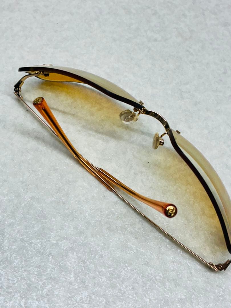 希少美品CHANEL シャネル ココマーク リムレス サングラス ラインストーン