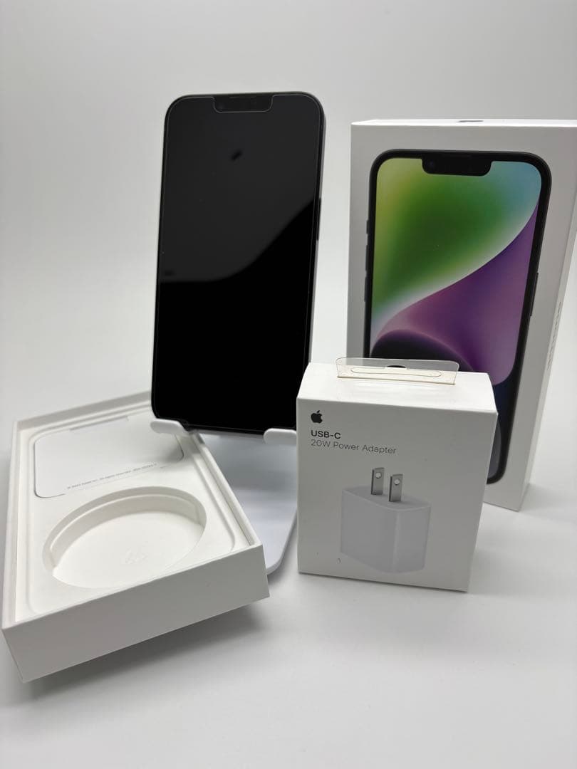 美品☆即発送☆iPhone14 128GB SIMフリー　バッテリー残84%