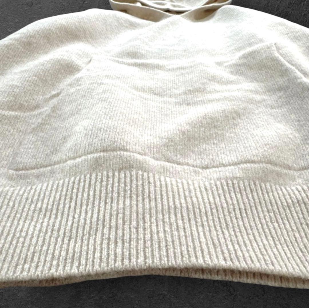 極美品 フレームワーク ウールカシミヤ ニット フーディ パーカー 圧縮ウール