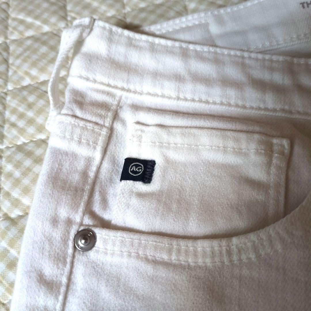 未使用品　AG♥THE PRIMA CROP スリムストレートデニム　白　26