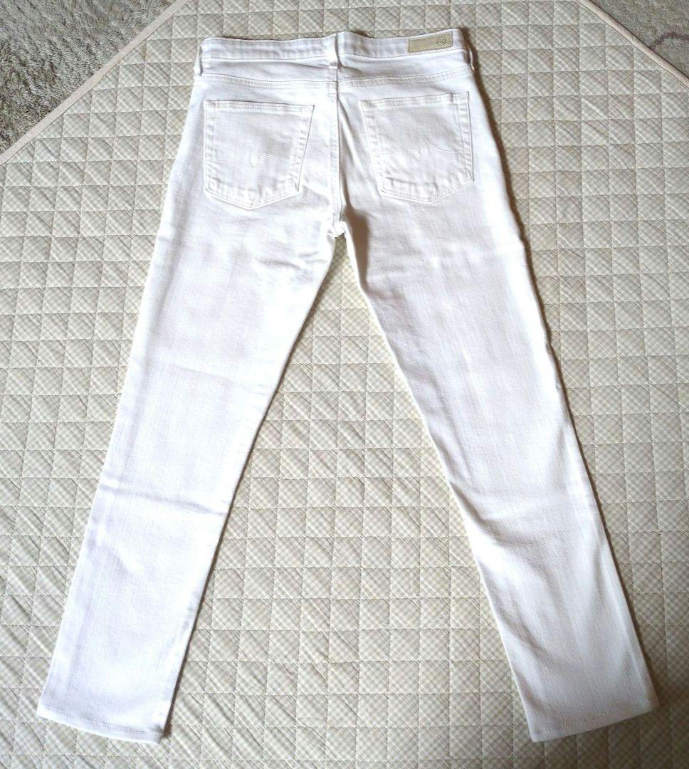 未使用品　AG♥THE PRIMA CROP スリムストレートデニム　白　26