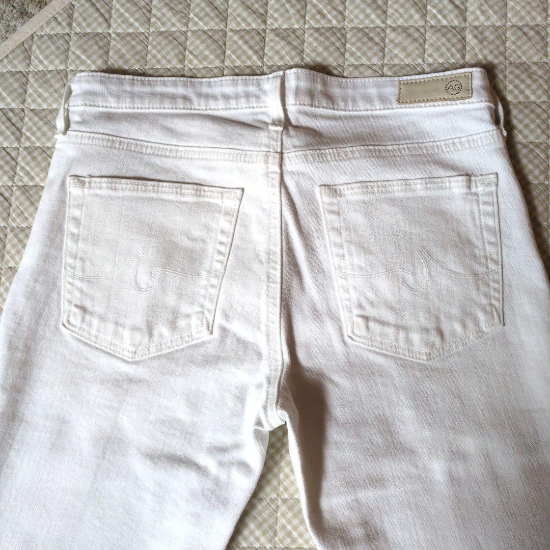 未使用品　AG♥THE PRIMA CROP スリムストレートデニム　白　26