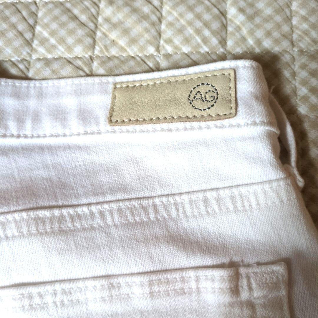 未使用品　AG♥THE PRIMA CROP スリムストレートデニム　白　26