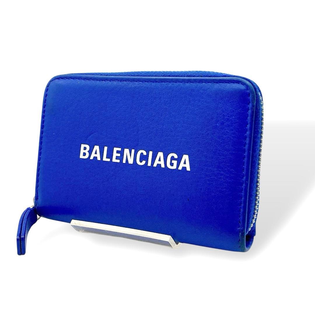 美品✨ BALENCIAGA バレンシアガ　ケース　カードケース　ブルー