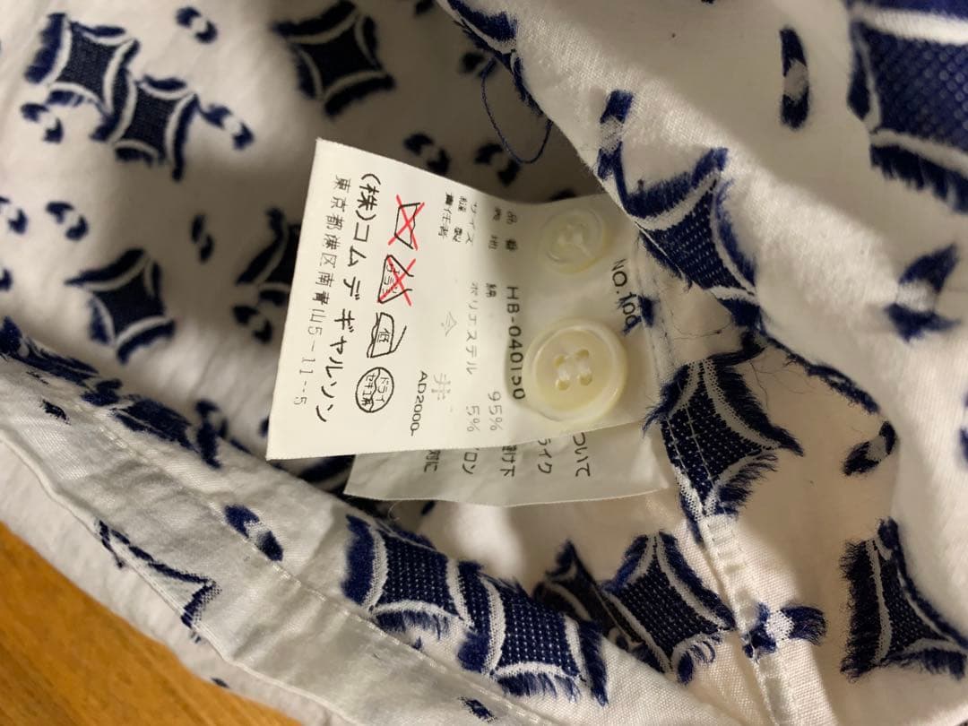 tk　コムデギャルソンオム 長袖シャツ 刺繍