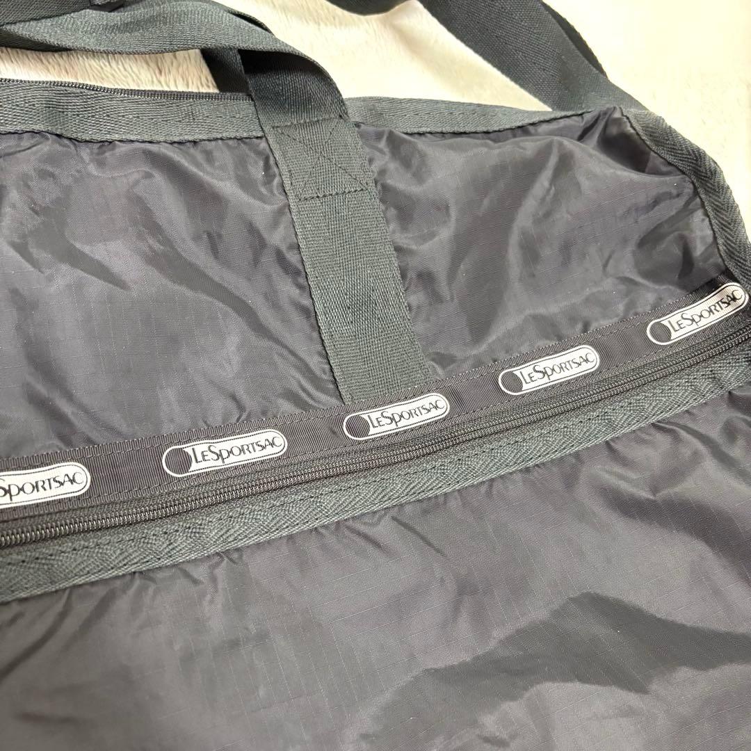 【美品】レスポートサック ラージウィークエンダー ボストン 黒 大容量　鍵付き