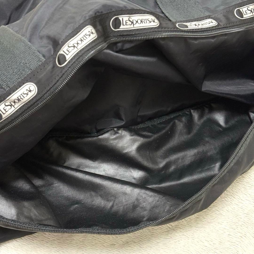 【美品】レスポートサック ラージウィークエンダー ボストン 黒 大容量　鍵付き