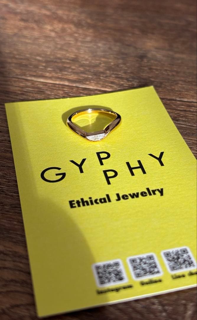 GYPPHY ジプフィー　Half Moon curva ring k10