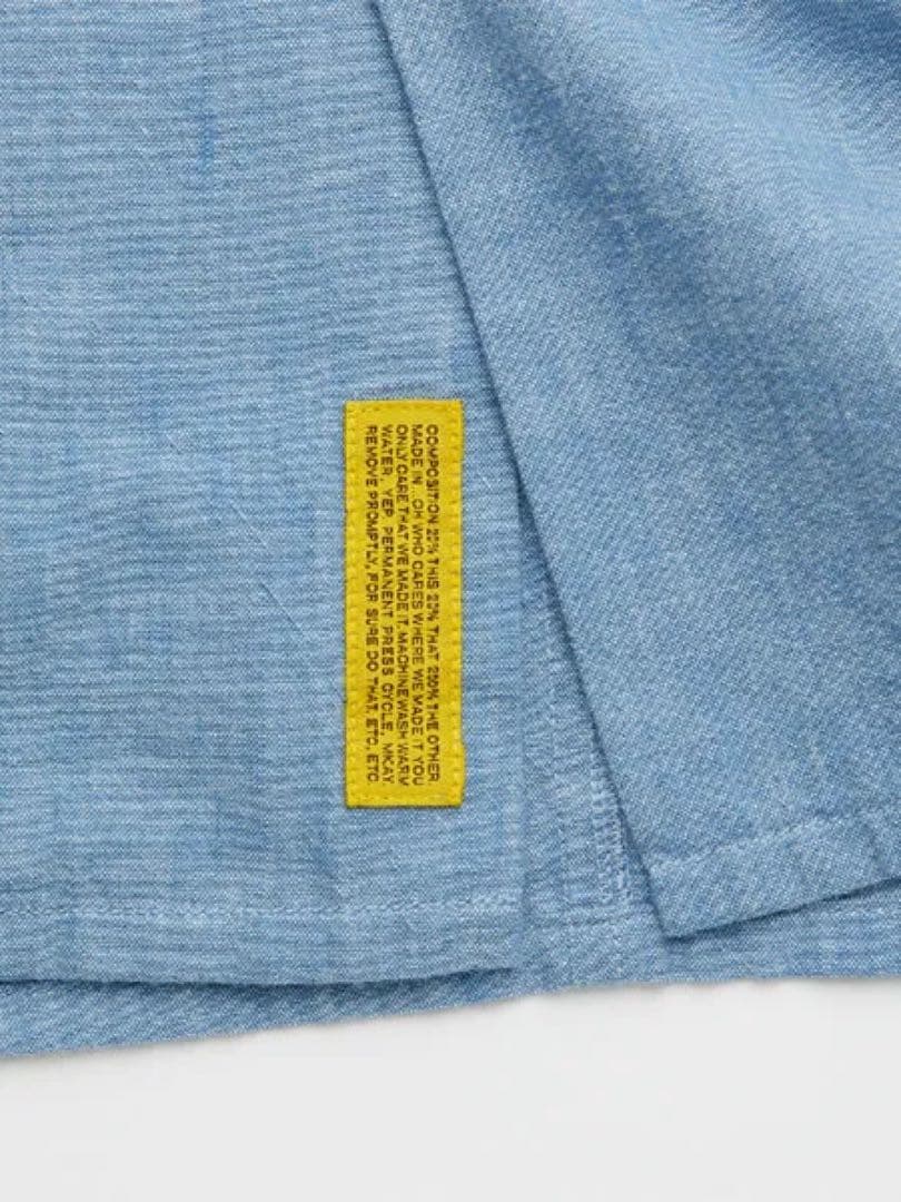 FAT SQUAD BIG シルエット　L/S シャンブレー シャツ　Blue