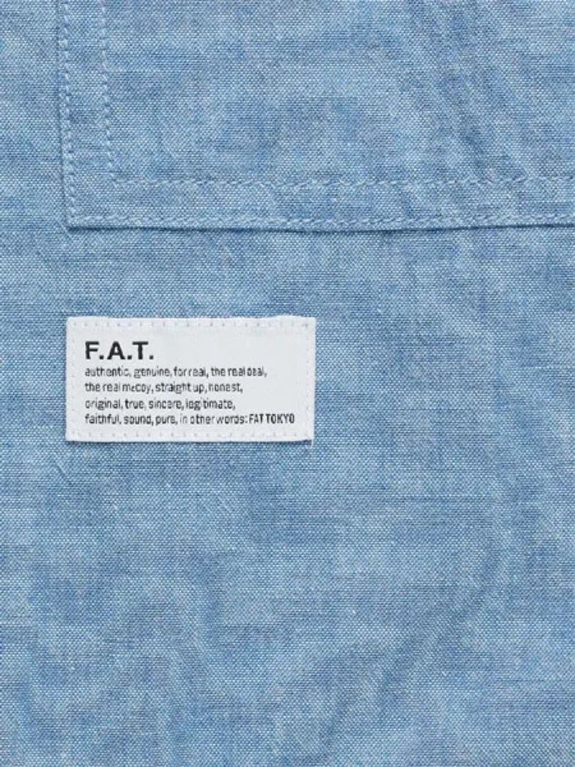FAT SQUAD BIG シルエット　L/S シャンブレー シャツ　Blue