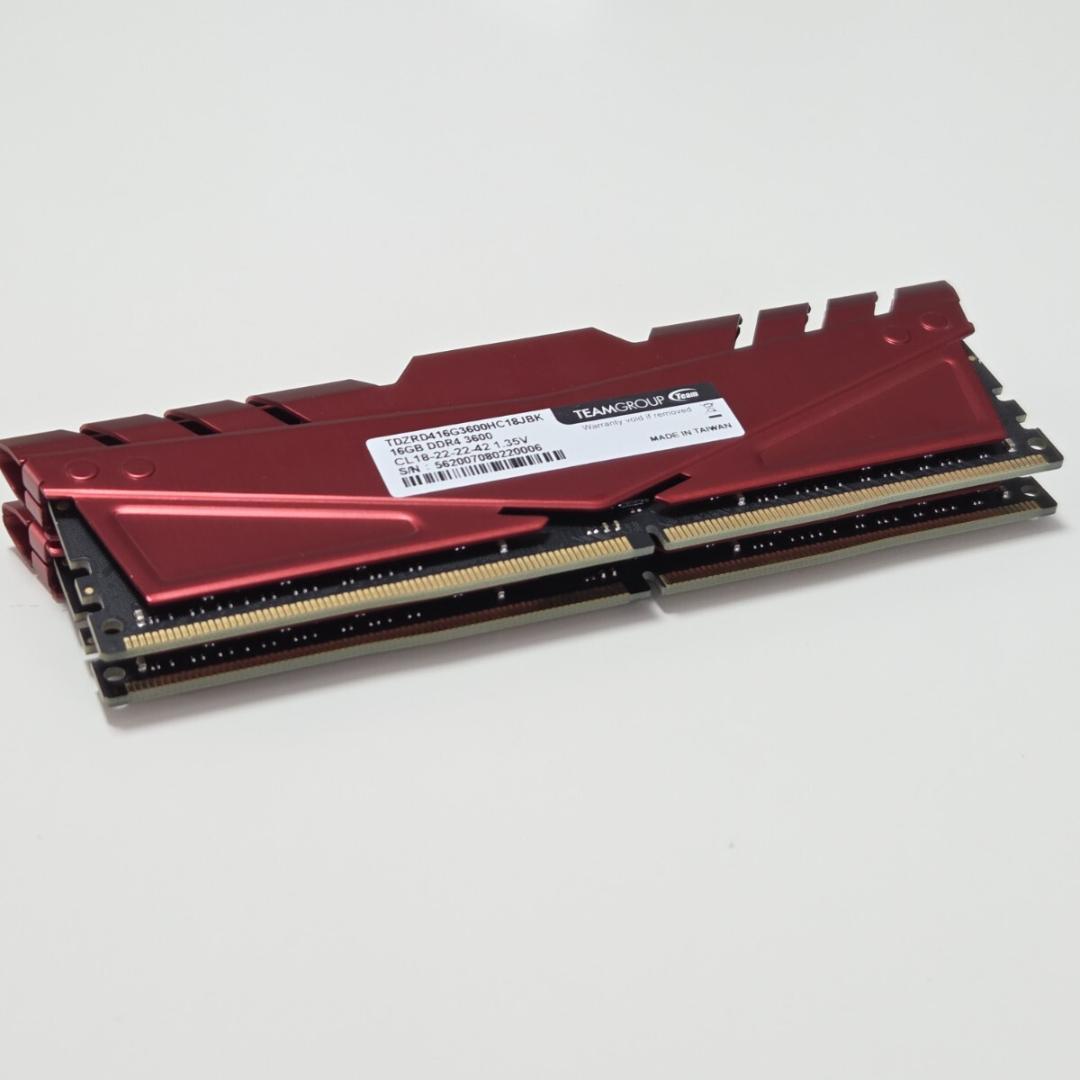 メモリー TeamGroup T-FORCE TLZRD4DDR4 3600 16GB