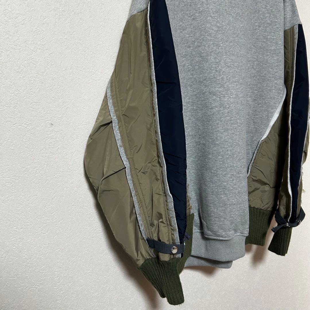 美品 再構築 コンビ ma-1 スウェット