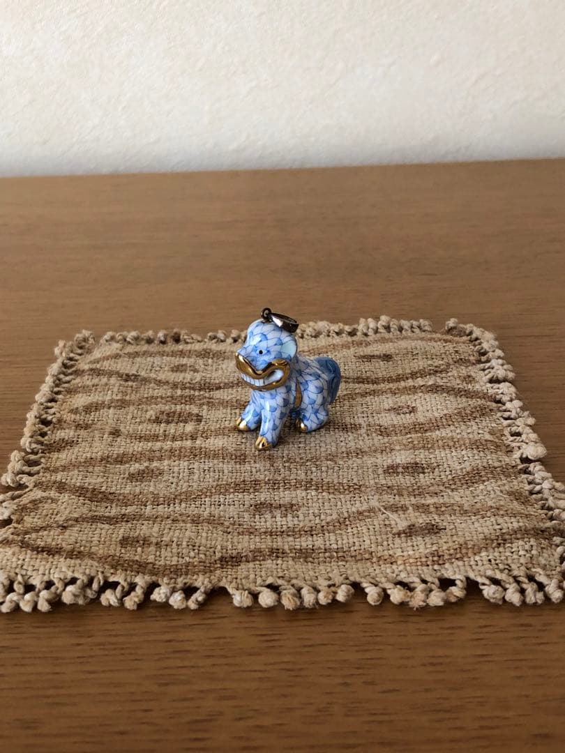 ヘレンド　ペンダントトップ　狛犬