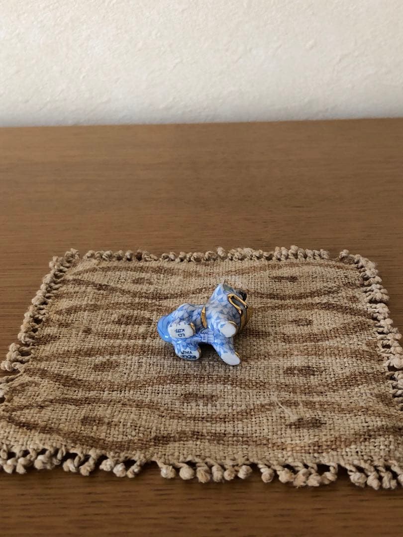 ヘレンド　ペンダントトップ　狛犬