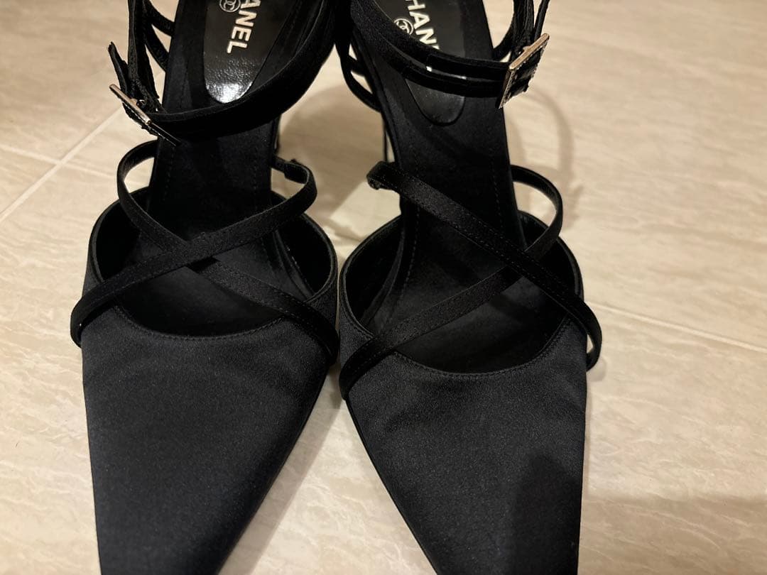 CHANEL シャネル ストラップパンプス 36ハーフ