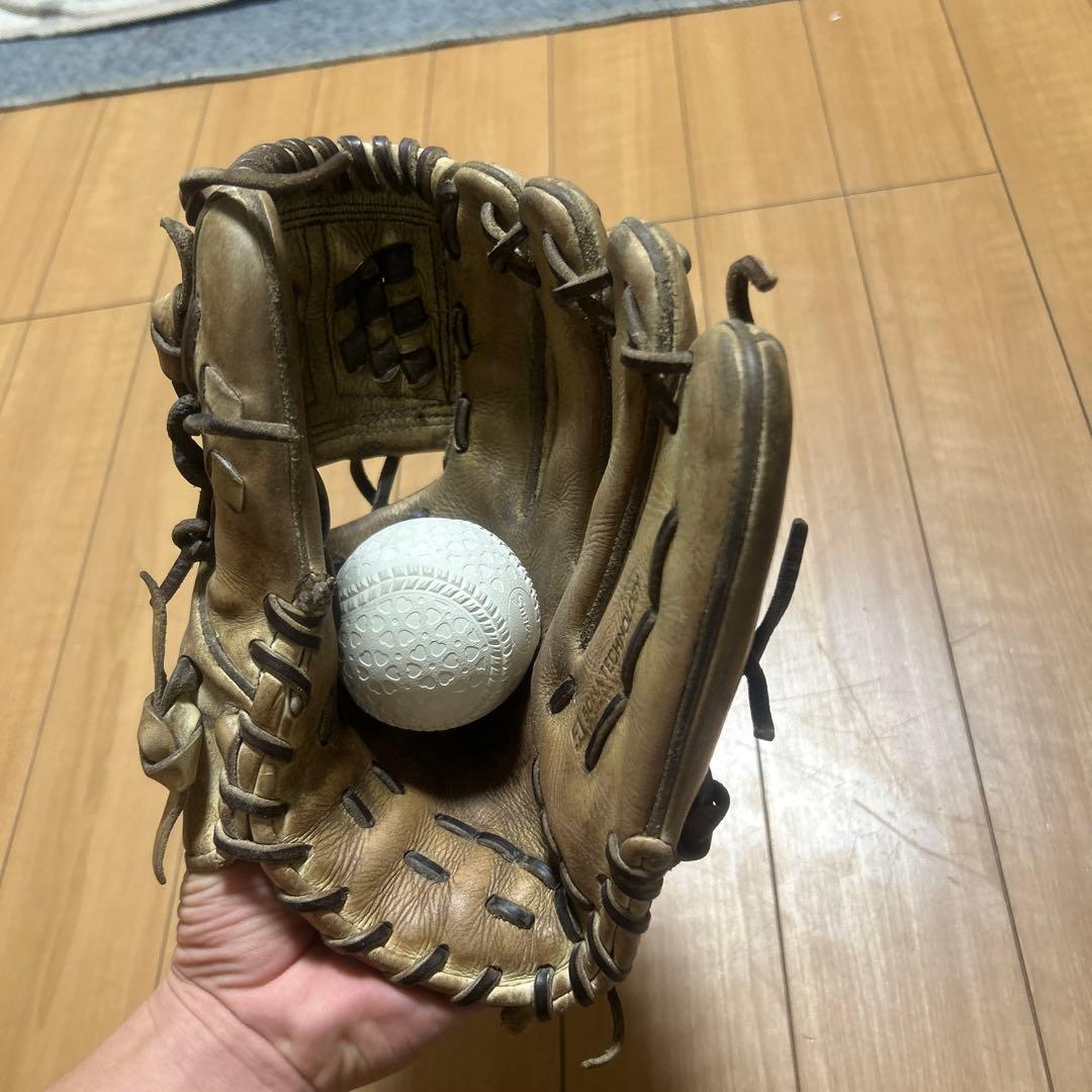 グ*け様 ソフトテクノロジー ベージュ 野球グローブ