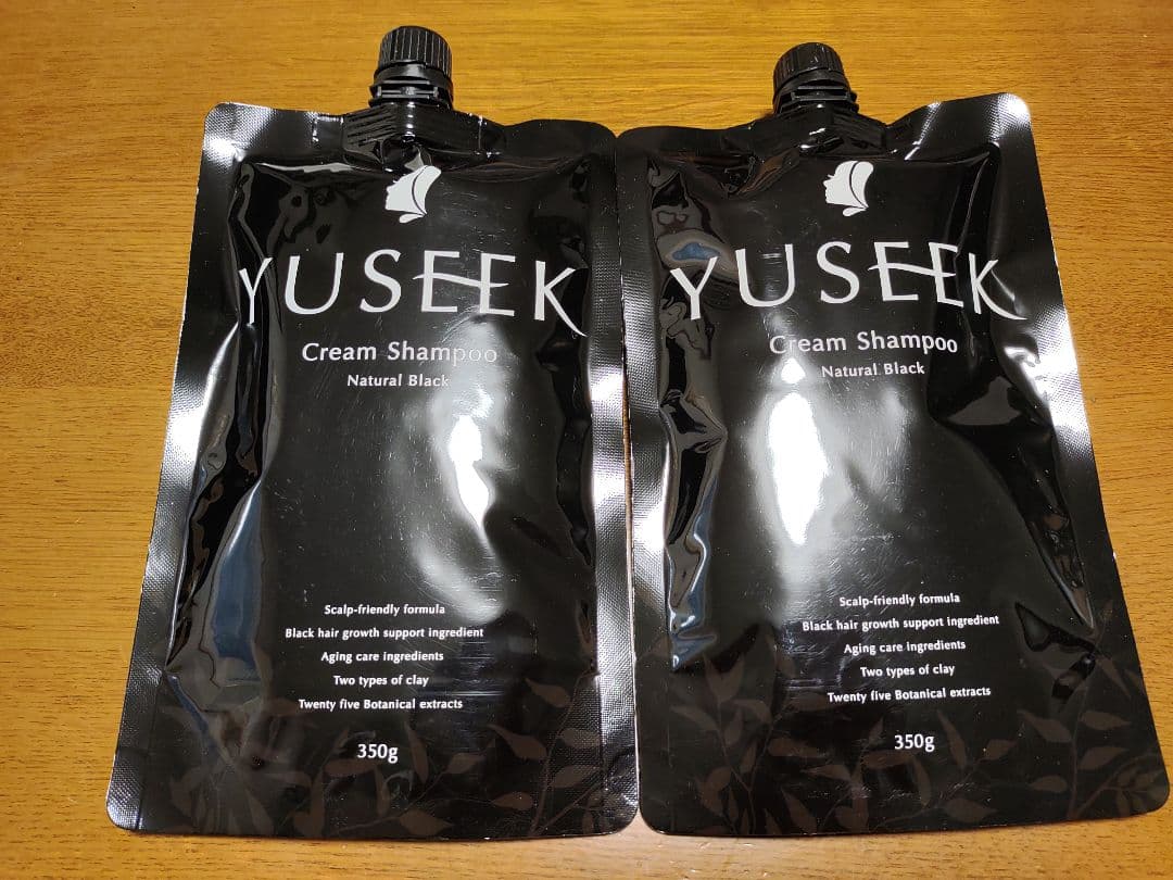 ユーシーク ヘアカラークリームシャンプー (ナチュラルブラック) ２個セット