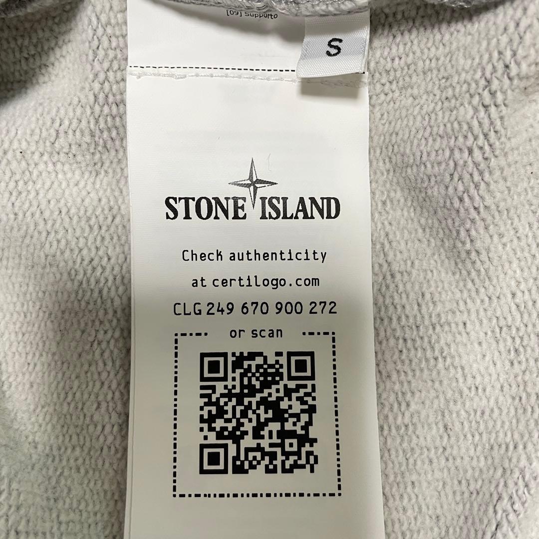STONE  ハーフジップ　スウェット　シャツ　グレー　Sサイズ