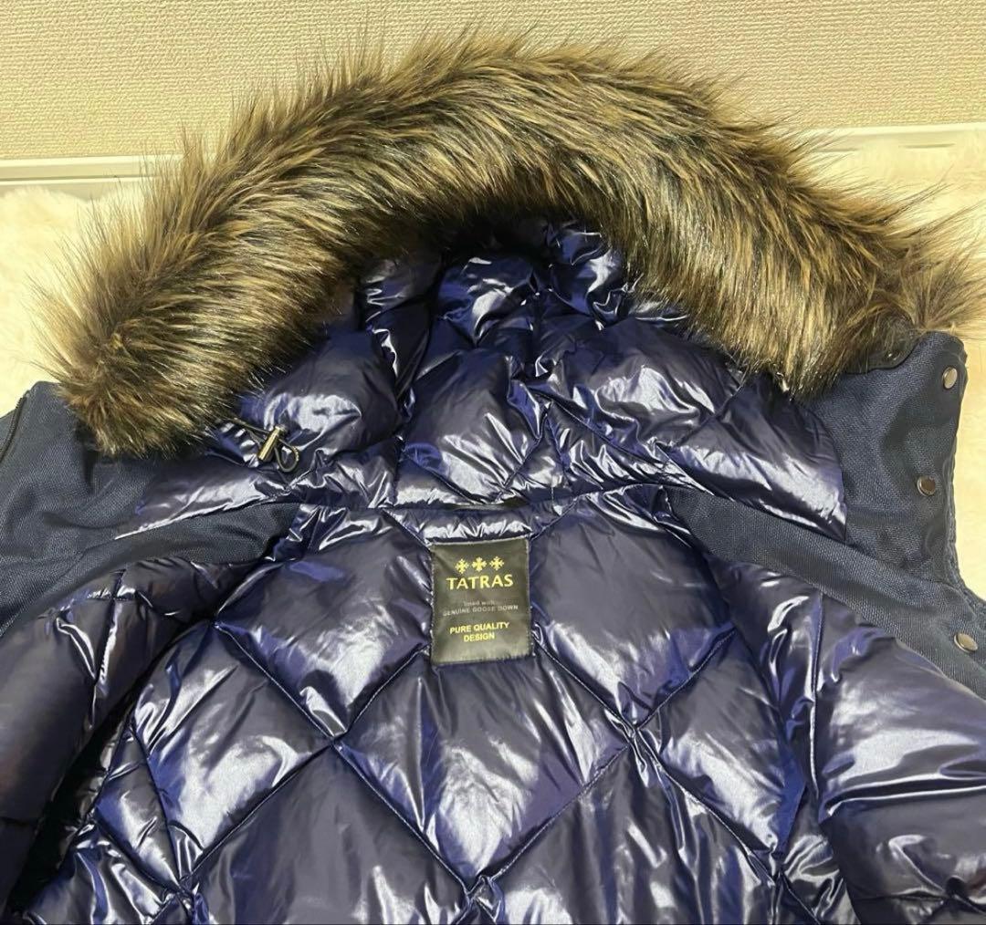 【美品】TATRAS タトラス DUCALE ダウンジャケット ネイビーサイズ3