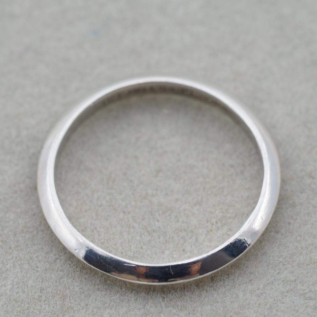 ティファニー ナイフエッジ ウェディング リング 12号 Pt950