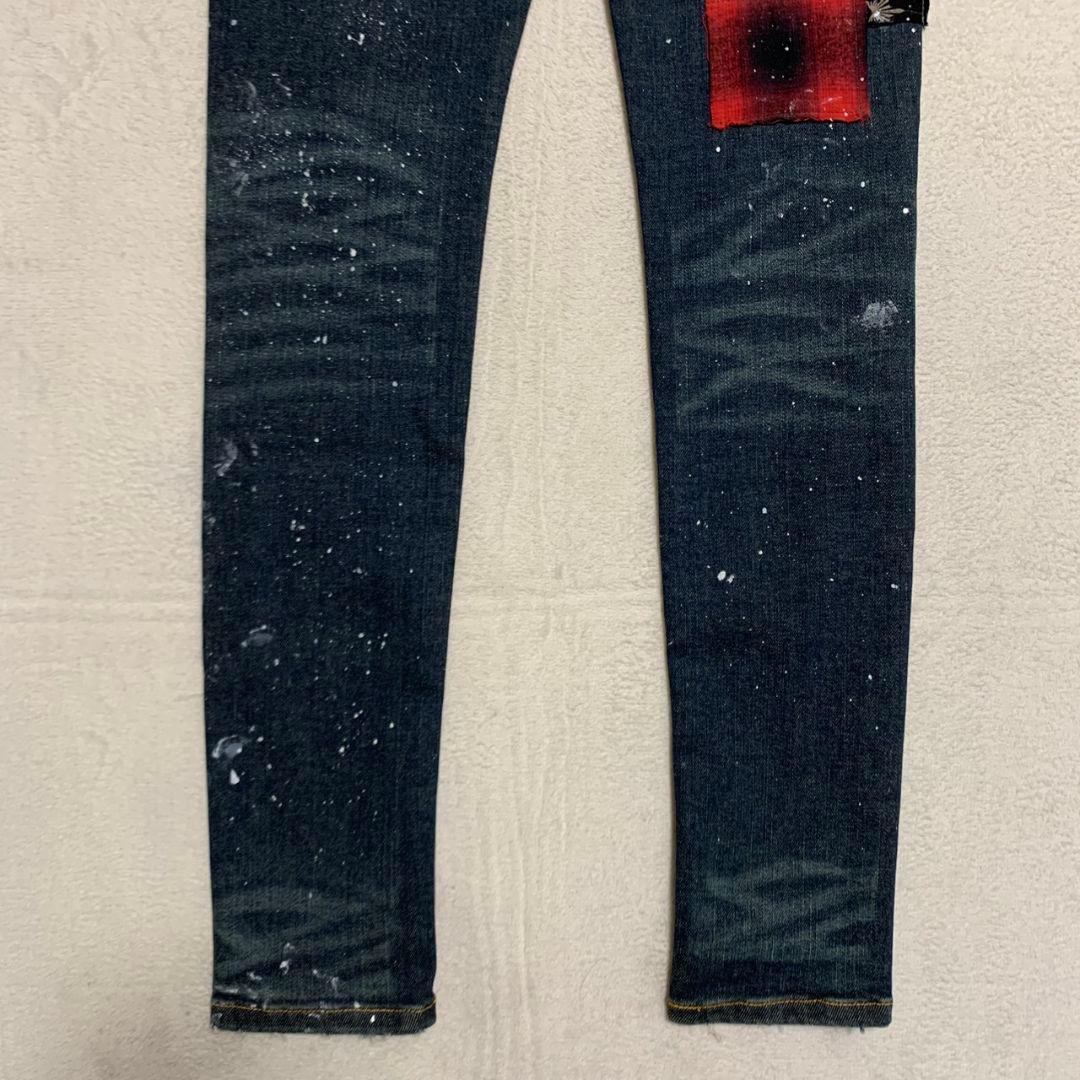 《レア》NO ID.×OVERDESIGN ストレッチ パッチワークスキニー