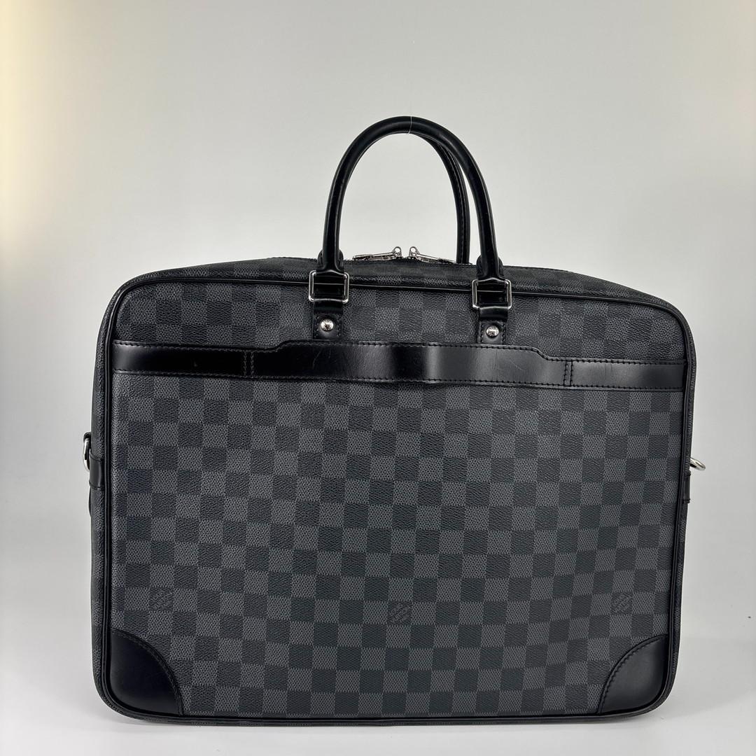 超極美品 ルイヴィトン ダミエグラフィット PDV GM ビジネスバッグ