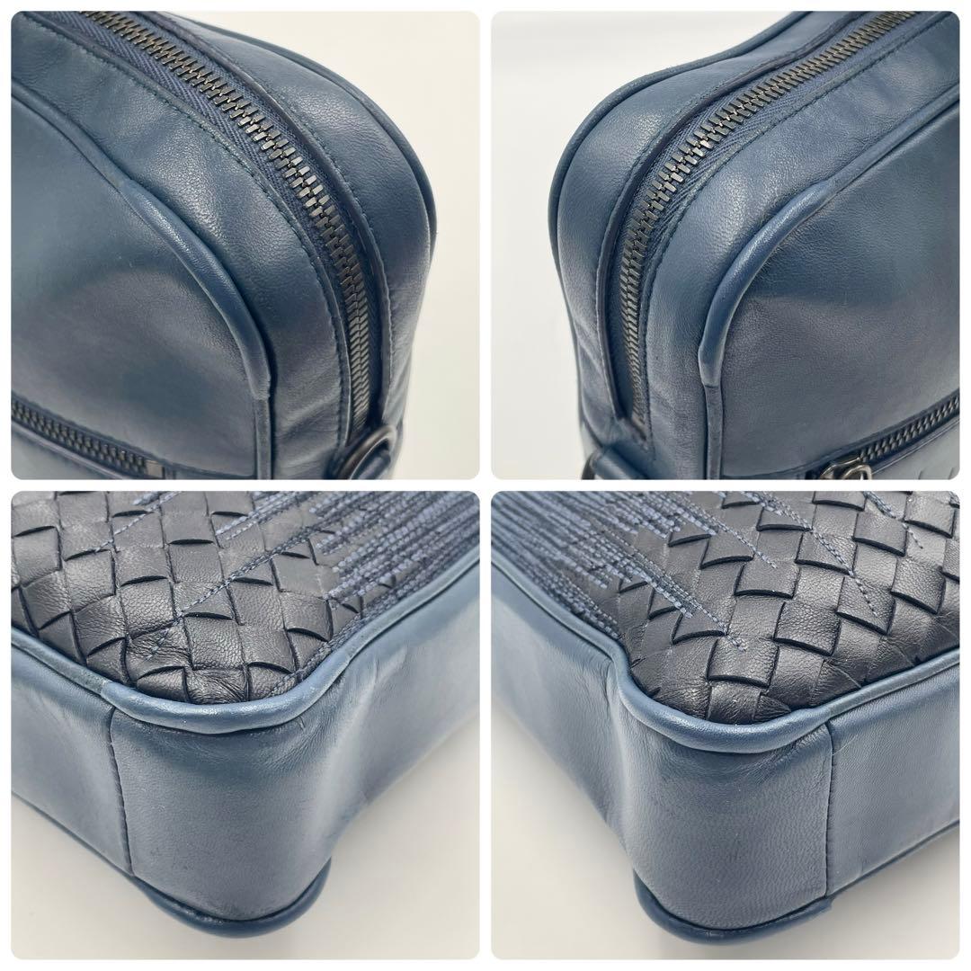 【美品】ボッテガ ビジネスバッグ 2way 希少イントレチャート×刺繍モデル