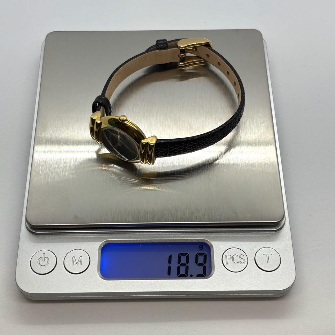 【稼働/新品電池】グッチ 5300L レディース腕時計 黒文字盤　新品ベルト